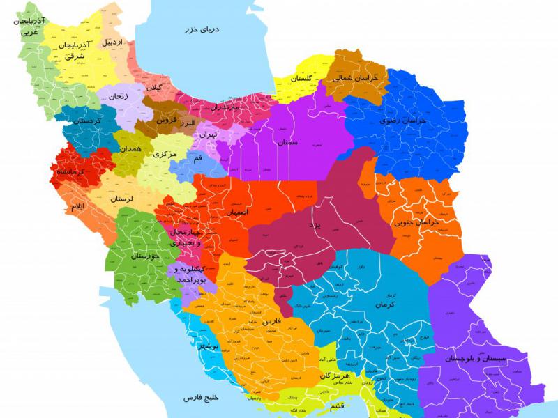 وکتور-نقشه-ایران