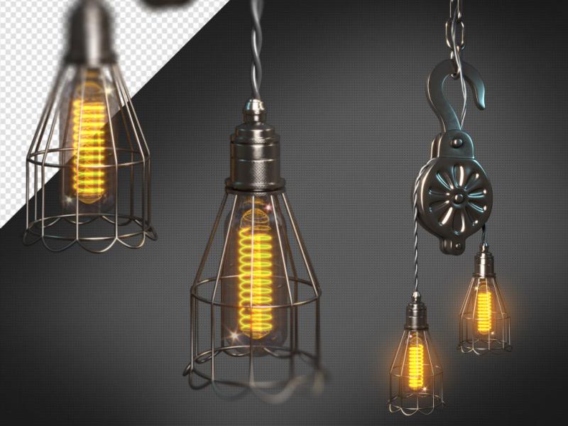 مجموعه-آیکون-های-سه-بعدی-نور-(لامپ)