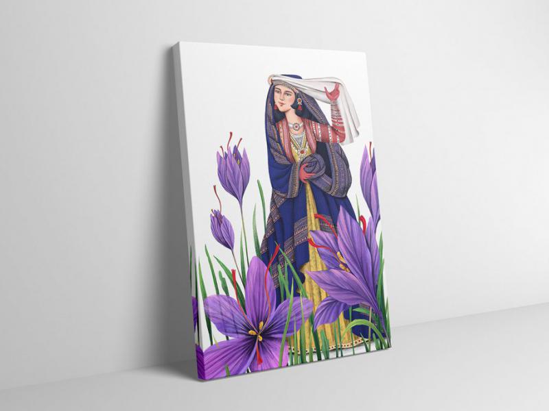-موکاپ-پوستر-روی-بوم-نقاشی