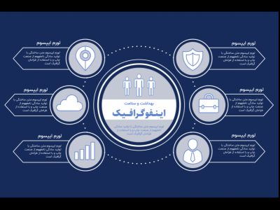 فایل لایه باز اینفوگرافیک (infographic) به همراه پوشه فونت