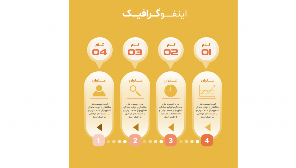 فایل لایه باز اینفوگرافیک (infographic) به همراه پوشه فونت