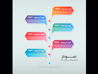 فایل لایه باز اینفوگرافیک (infographic) به همراه پوشه فونت