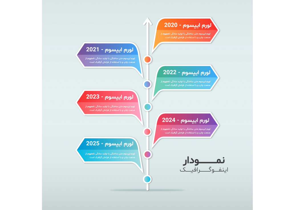 فایل لایه باز اینفوگرافیک (infographic) به همراه پوشه فونت