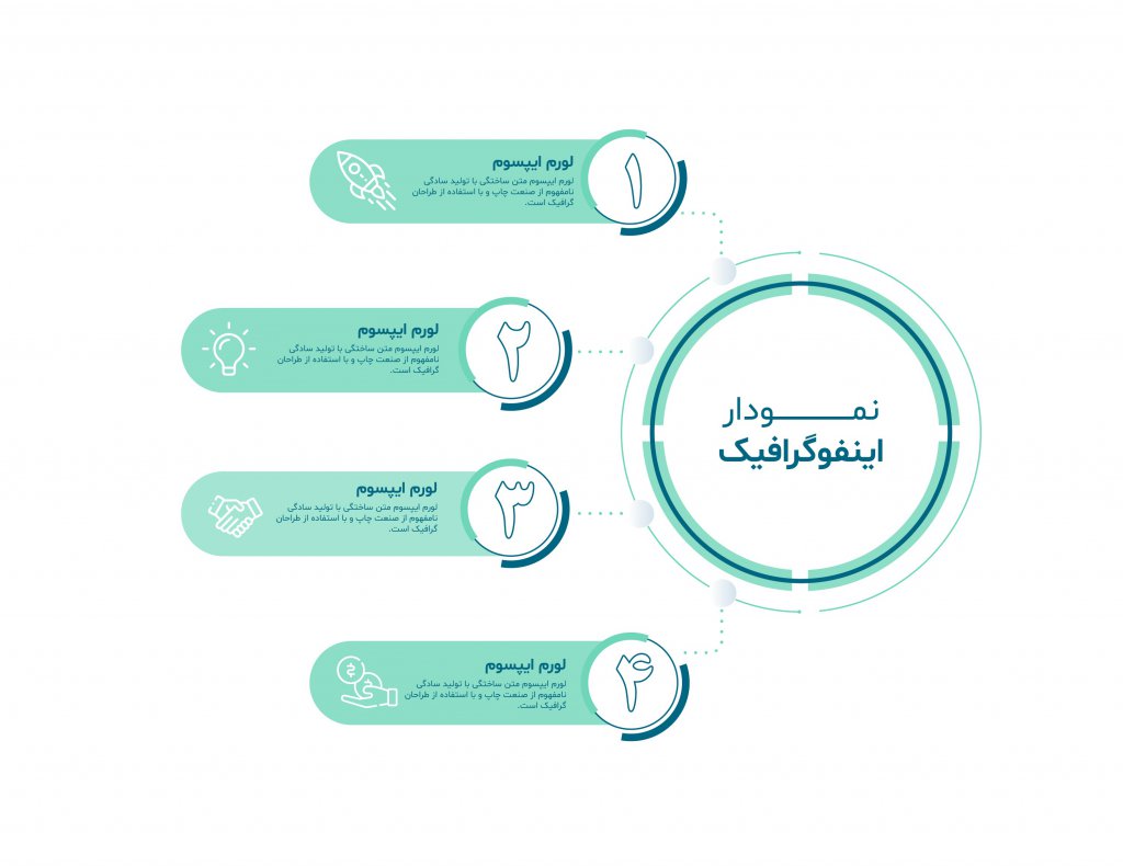 فایل لایه باز اینفوگرافیک (infographic) به همراه پوشه فونت