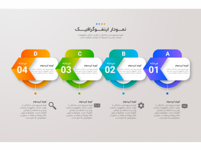 فایل لایه باز اینفوگرافیک (infographic) به همراه پوشه فونت