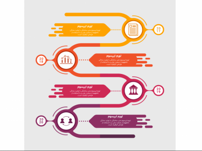 فایل لایه باز اینفوگرافیک (infographic) به همراه پوشه فونت