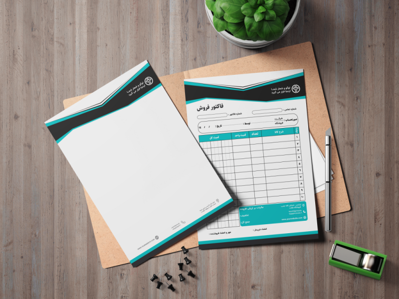 فایل-لایه-باز-سربرگ-و-فاکتور-شرکتی،-تجاری-و-فروشگاهی