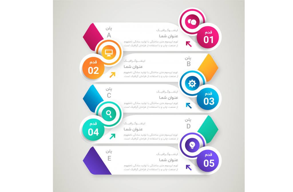 فایل لایه باز اینفوگرافیک (infographic) 