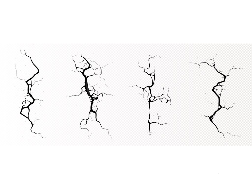 طرح لایه باز ترک و شکاف دیوار