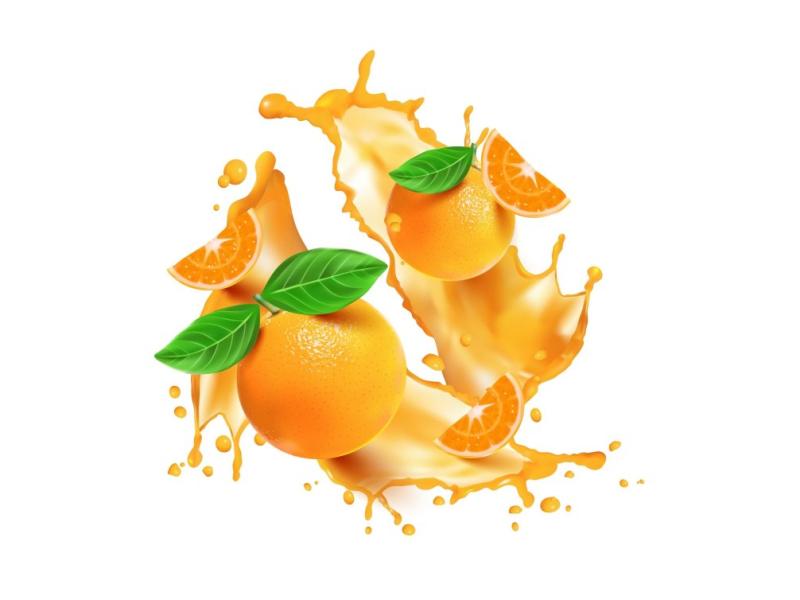 طرح-گرافیکی-لایه-باز-پرتقال-به-همراه-آب-پرتقال