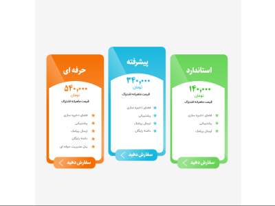 طرح لایه باز پلن قیمت و فروش اشتراک وسرویس های ویژه