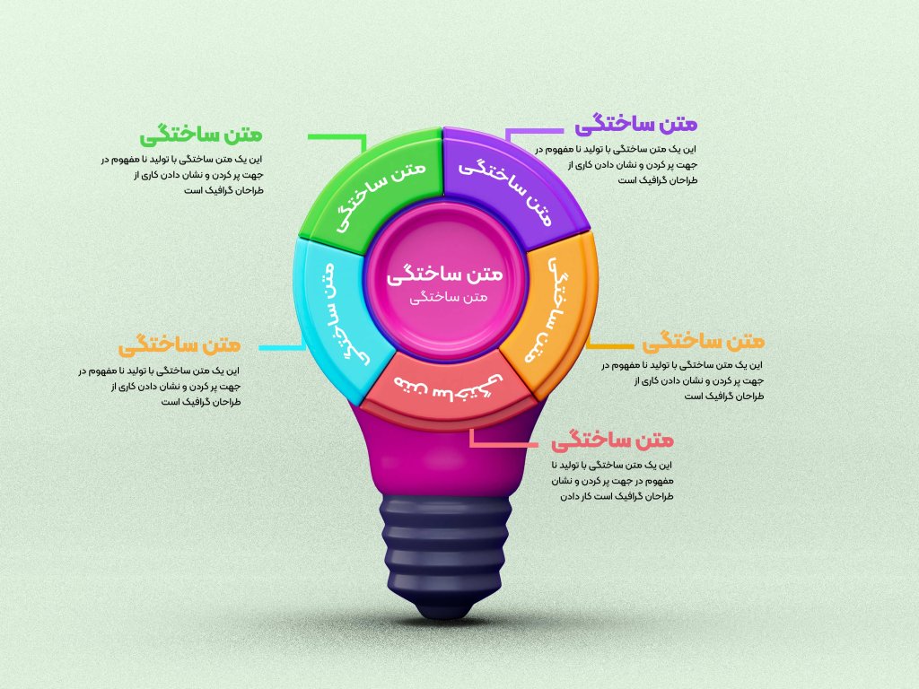 اینفوگرافیک لایه باز و قابل ویرایش+فونت