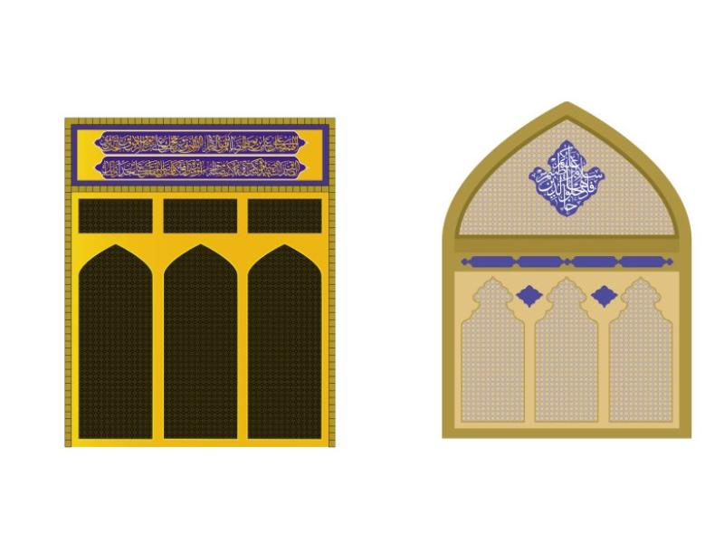 وکتور-پنجره-فولاد-قدیم-و-جدید-امام-رضا-علیه-السلام