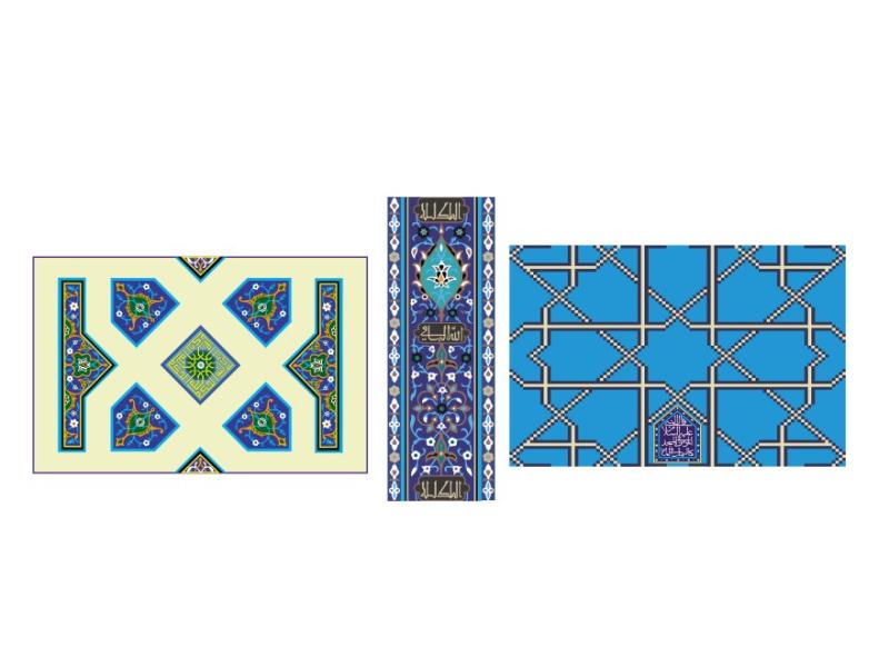 وکتور-کاشی-کاری-های-مسجد-گوهرشاد-مشهد