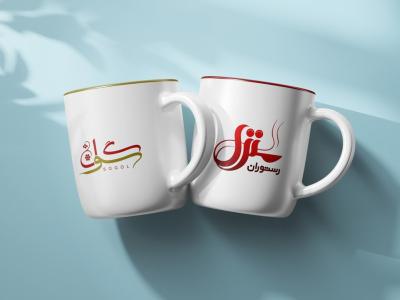  لایه باز موکاپ ماگ و لیوان