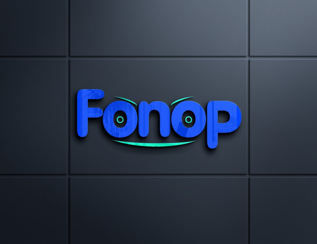 طرح لایه باز لوگو فونوپ fonop