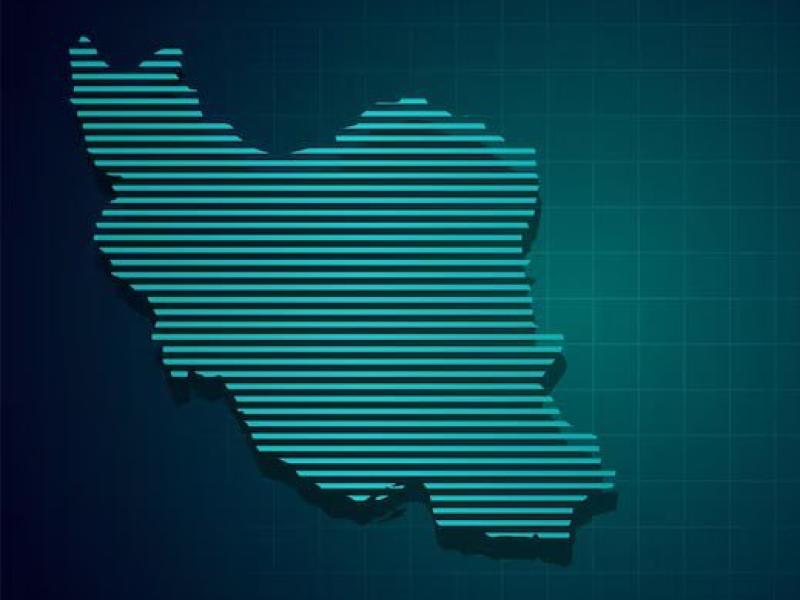 وکتور-لایه-باز-نقشه-ایران-نقشه-فناوری-اتصال-الکترونیک--