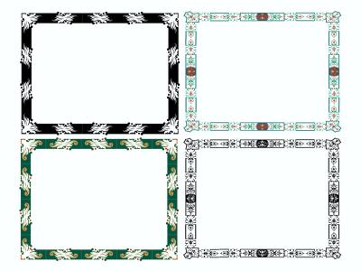 دانلود طرح لایه باز وکتور حاشیه و قاب