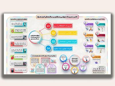 پوستر اینفوگرافیک کم تحرکی لایه باز