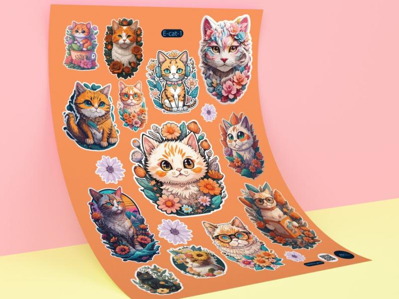 استیکر---برچسب-گربه-کد-E-cat-17