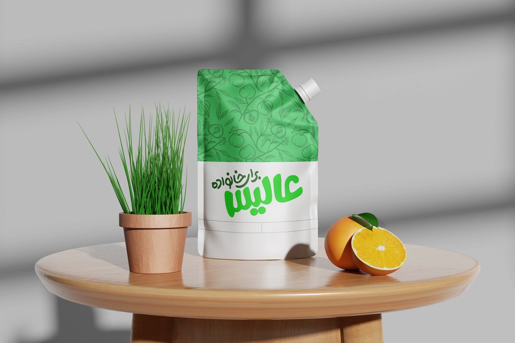  طرح لایه باز موکاپ پاکت آبمیوه