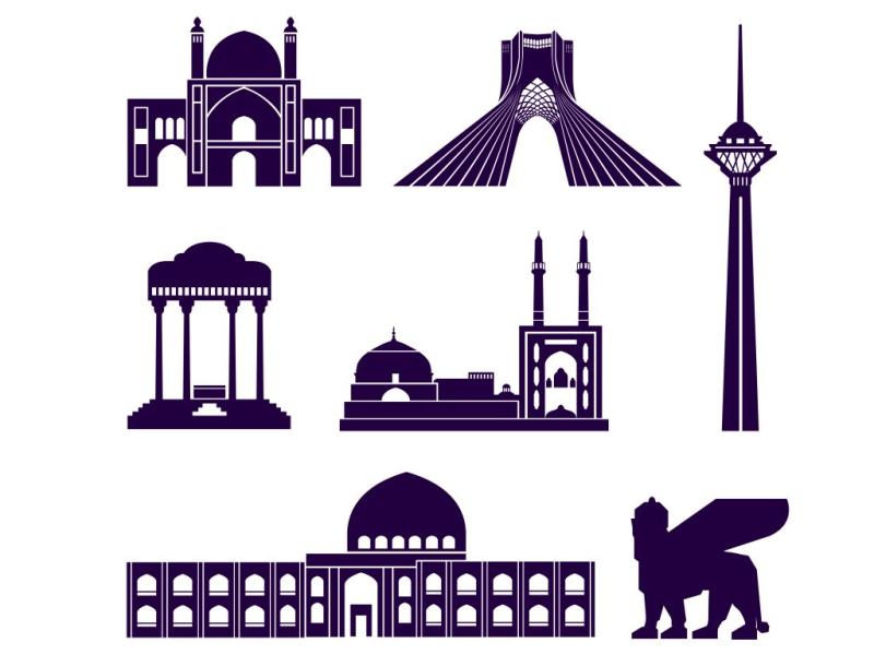 وکتور-لایه-باز-اماکن-تاریخی-ایران
