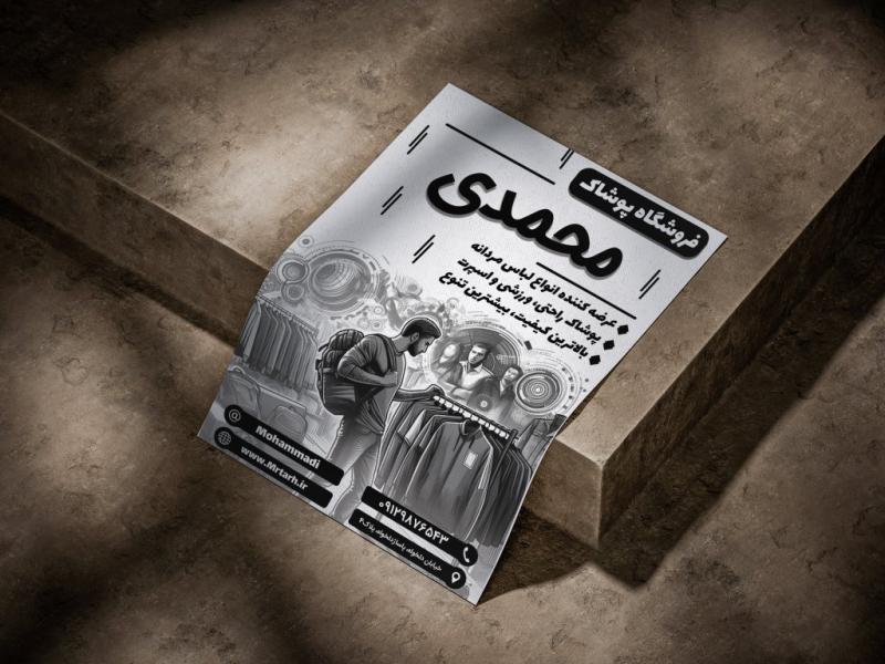 تراکت-فروشگاه-پوشاک-سیاه-و-سفید-لایه-باز