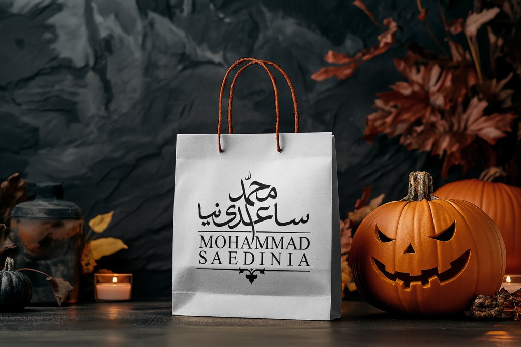  لایه باز موکاپ پاکت خرید و هدیه
