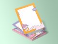 طرح-لایه-باز-کاغذ-یادداشت-کودکانه-با-تم-فضایی-(EPS،-AI،-JPG)-
