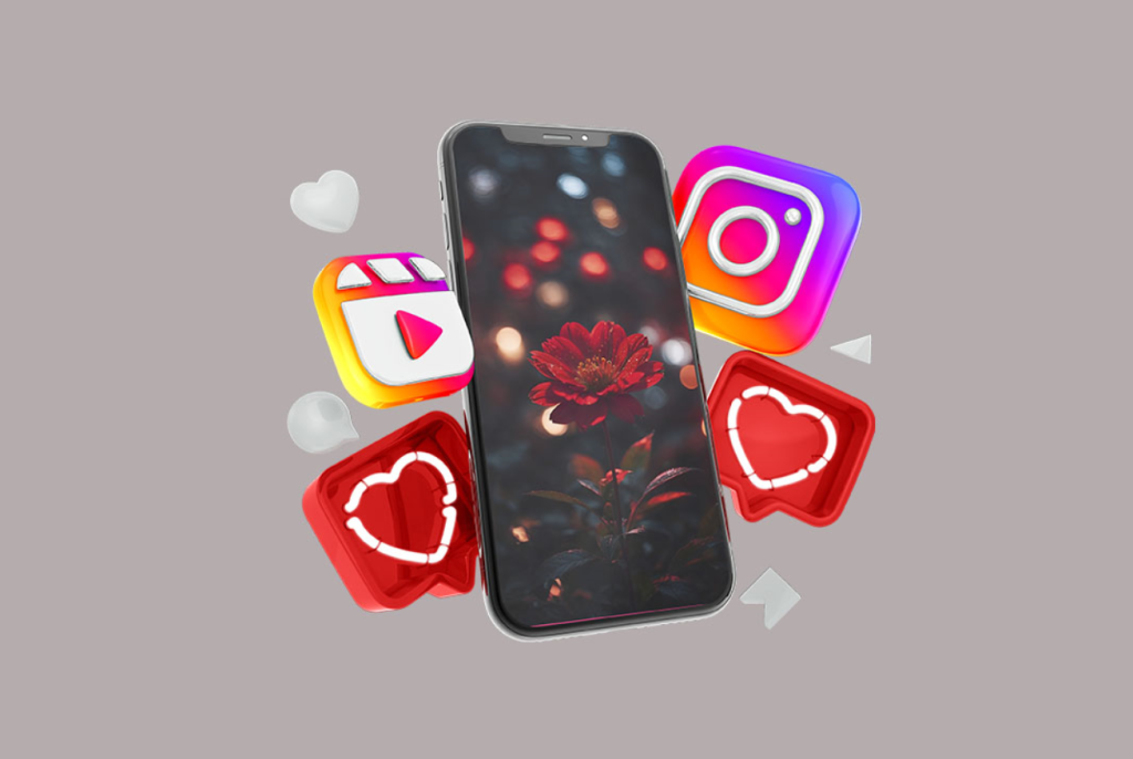 موکاپ پریمیوم لایه باز سه بعدی موبایل استوری اینستاگرام psd