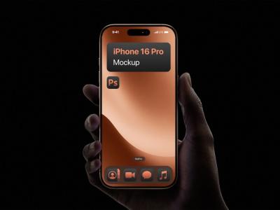  موکاپ موبایل آیفون 16 پرو