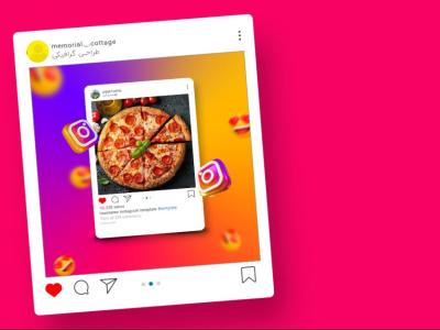 موکاپ پریمیوم لایه باز سه بعدی پست اینستاگرام psd