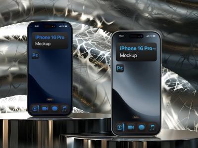 موکاپ موبایل آیفون 16 پرو