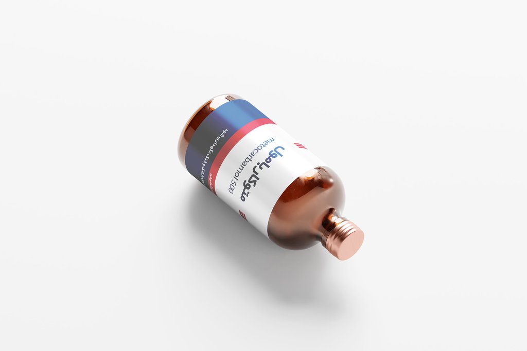  طرح لایه باز موکاپ شیشه قرص و دارو