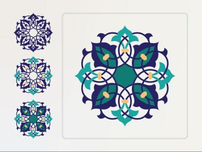 وکتور تزئینی اسلیمی 