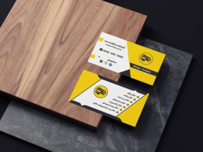 طرح لایه باز موکاپ کارت ویزیت