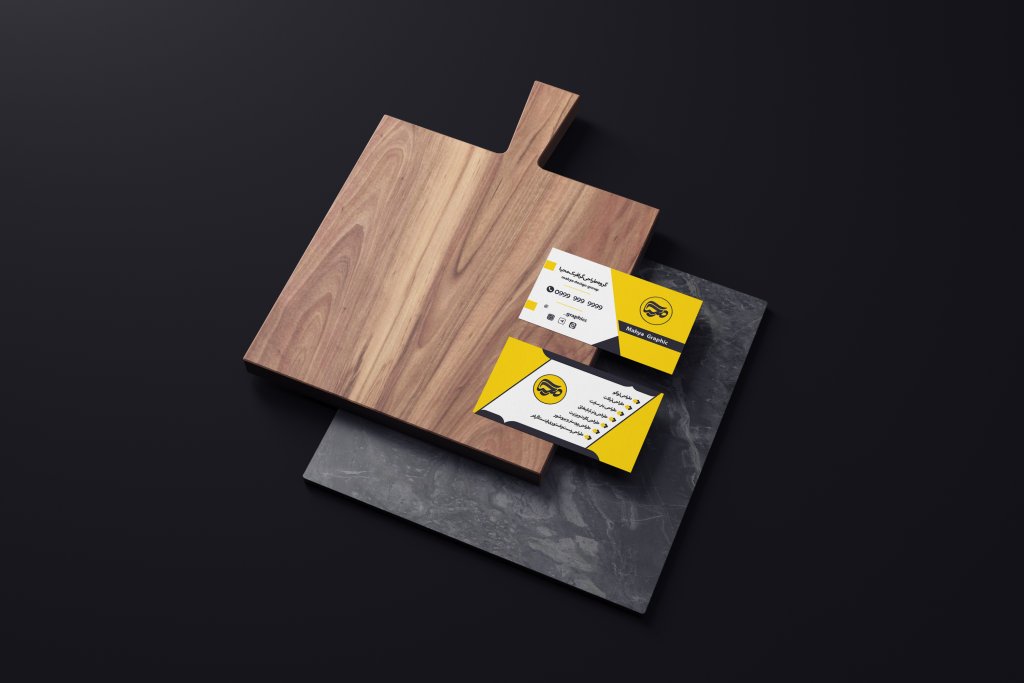 طرح لایه باز موکاپ کارت ویزیت