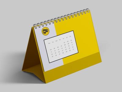 طرح لایه باز موکاپ تقویم رومیزی