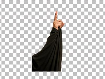 دست برافراشته حضرت زینب (ص) PNG بدون پس‌زمینه