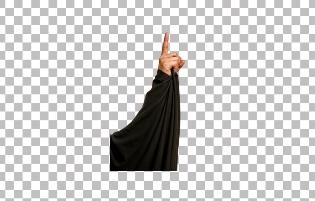 دست برافراشته حضرت زینب (ص) PNG بدون پس‌زمینه