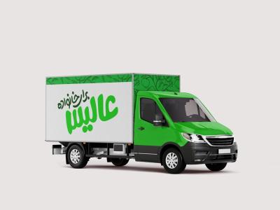  طرح لایه باز موکاپ کامیون