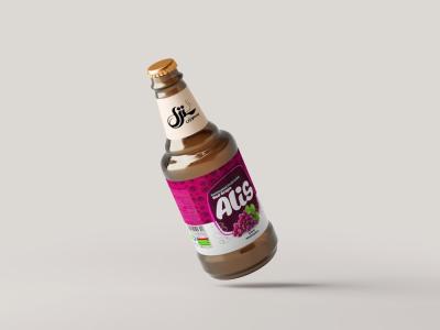  لایه باز موکاپ بطری شیشه ای