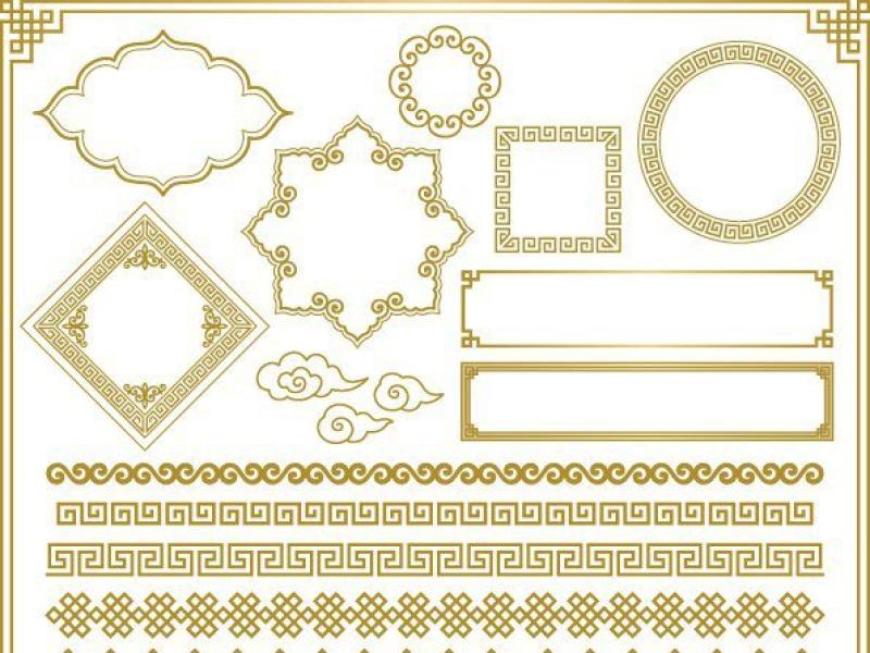 مجموعه-کادر-حاشیه-طلایی