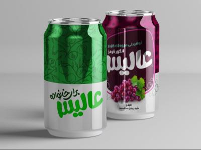  لایه باز موکاپ قوطی نوشیدنی