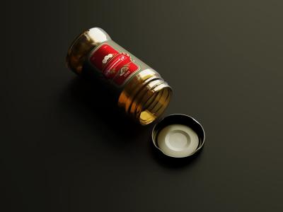  لایه باز موکاپ شیشه عسل و مربا