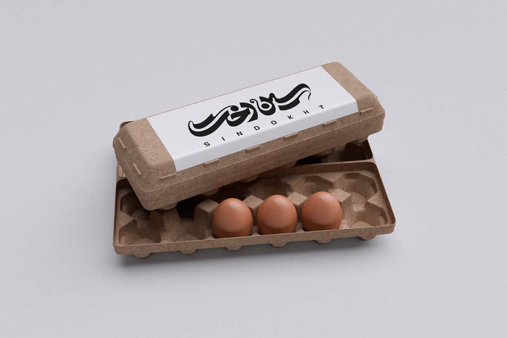  لایه باز موکاپ تخم مرغ
