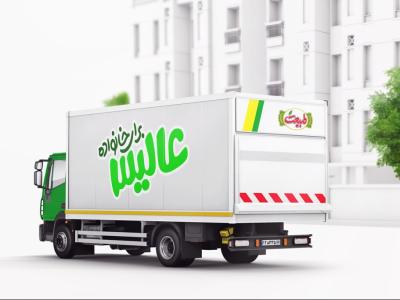  طرح لایه باز موکاپ کامیون