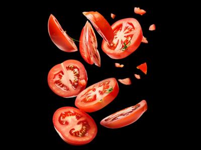 عکس گوجه برش خورده