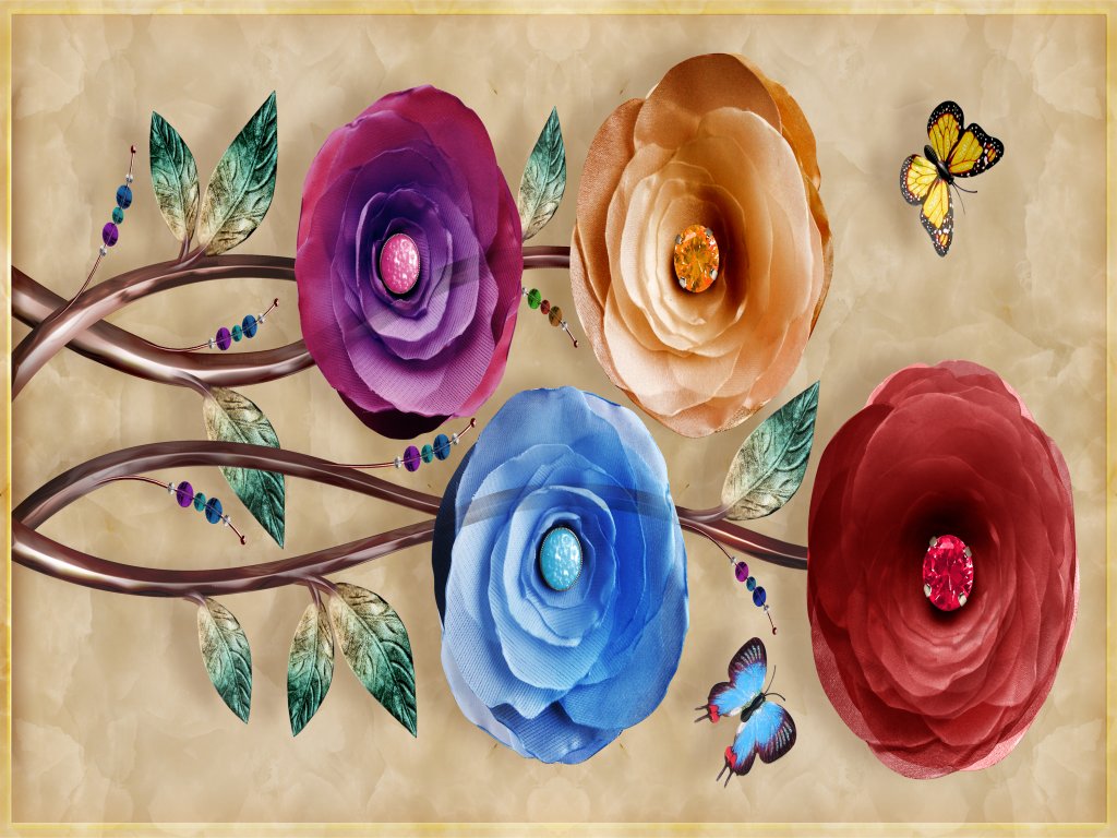 گل کلاسیک لایه باز