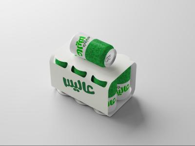  لایه باز موکاپ قوطی نوشیدنی
